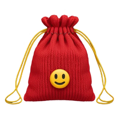 red Knitted Bag sticker