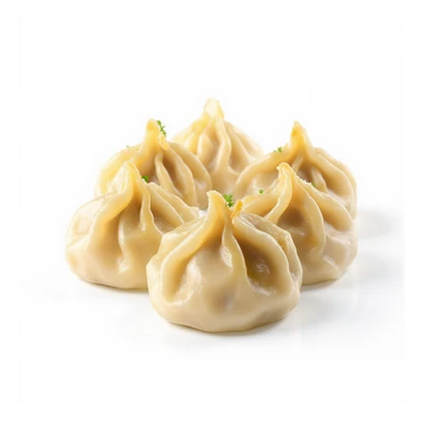 realistic, appetizing mandu dumplings, isolated on white background sticker