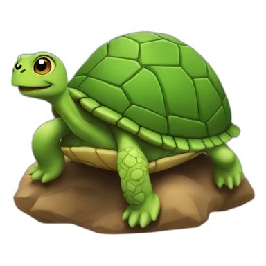 Chat sur une tortue  sticker