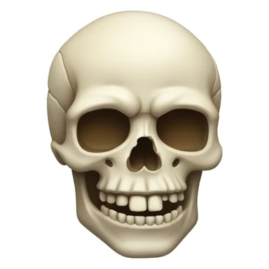skull no jaw sticker