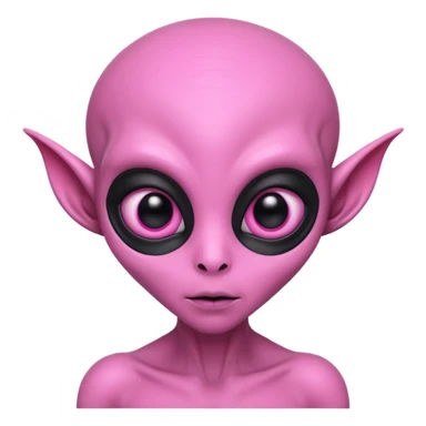 allien with pink head sticker