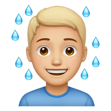 Smile with tears sticker