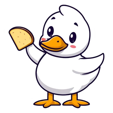 duck serving fresh gluten bread sticker