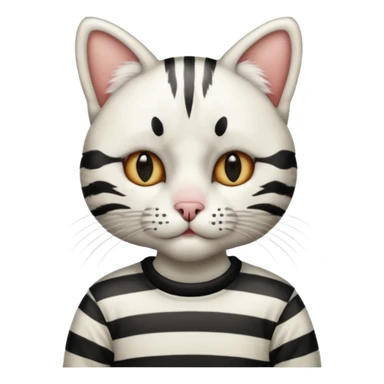 Cat mime performer sticker