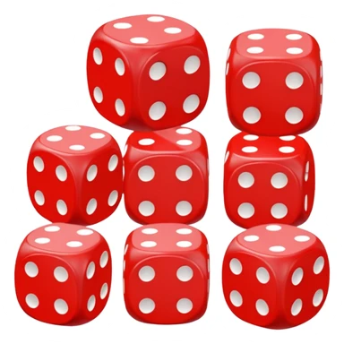 red dice toy sticker