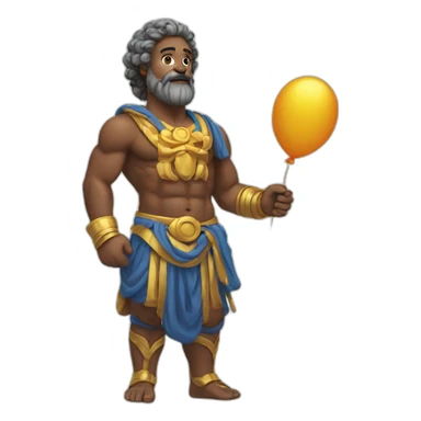 god with balloon sticker
