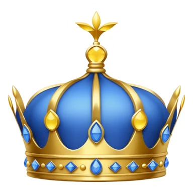 blue crown with lemon sticker