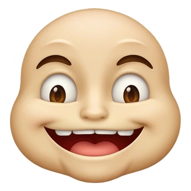 Emoji biting his lips sticker