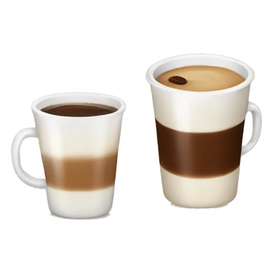 Coffee and milk sticker