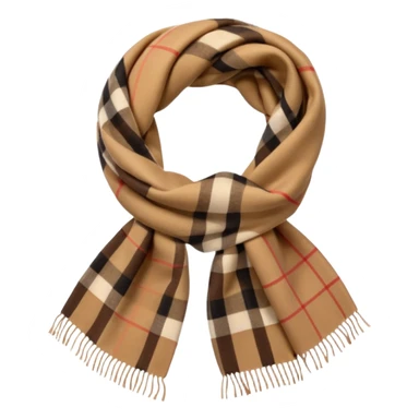 burberry type scarf sticker