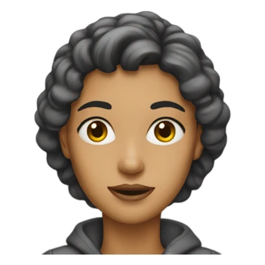 Woman with road face sticker