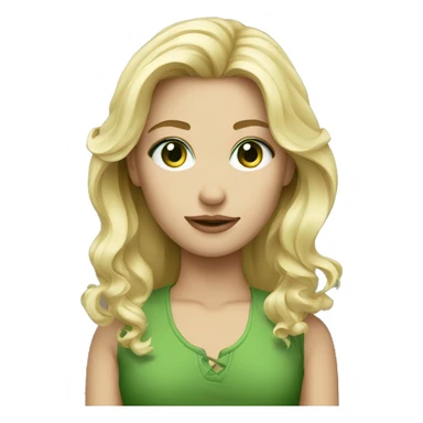 photographer blond green eyes  sticker