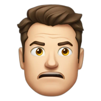 Angry Elon Musk Face sticker