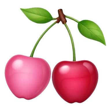 pink cherries  sticker
