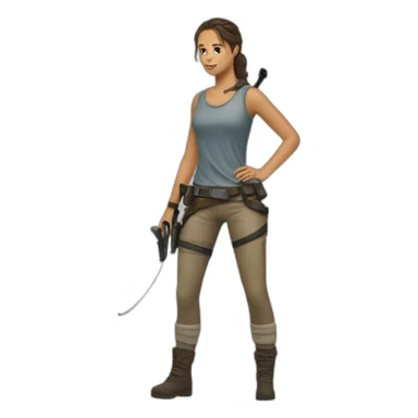 Alicia vikander, tomb raider sticker
