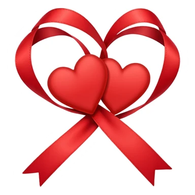 Ribbon with hearts sticker