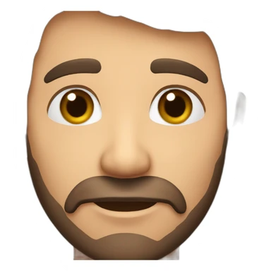 male, brown hair, brown eyes, mid 40s, from Argentina, short beard sticker