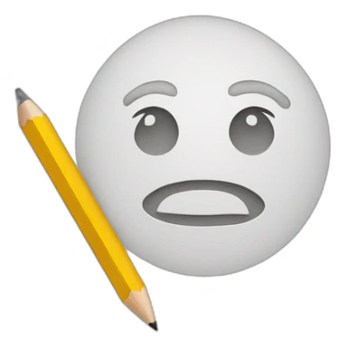 A4 paper with written text and pencil sticker