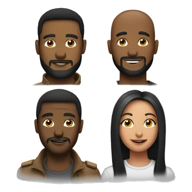 tag team of 3 people sticker