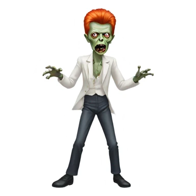 david bowie zombie dancing sticker