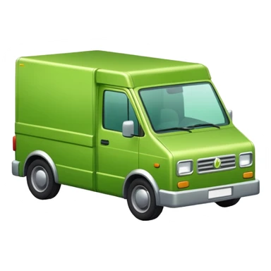 make delivery car in light Green color  sticker
