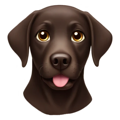 Dark Chocolate Labrador with cute stars and sparkles  sticker