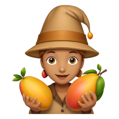 Turkey and a cute happy mango sticker