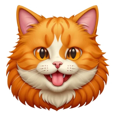 Cat with tongue out sticker