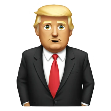 Trump in dress sticker