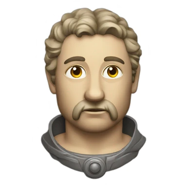 medieval innovator, thinking, torso sticker