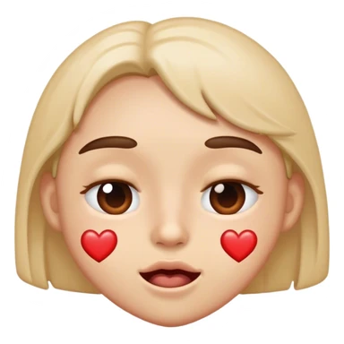 Heart eye emoji drooling sticker