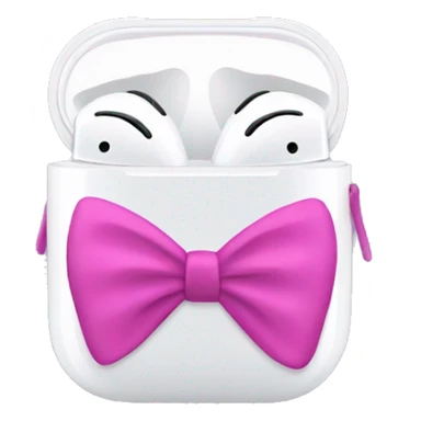 AirPod beats with bows sticker