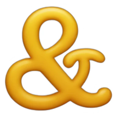 ampersand sticker