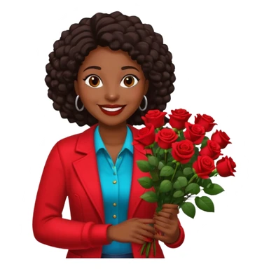 Street Flower Seller black woman  sticker