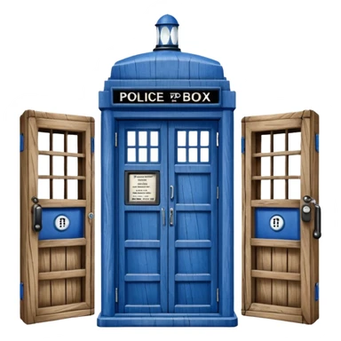 blue police box emoji sticker