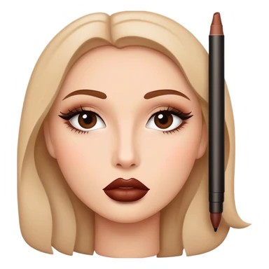 mac brown lip liner cosmetic sticker