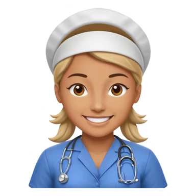 Muscular nurse sticker