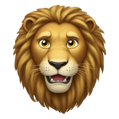 Lion showing disgust sticker