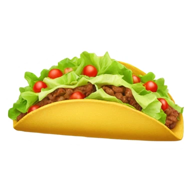 Taco on a plate sticker