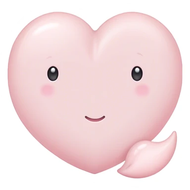 Pale pastel pink love sticker