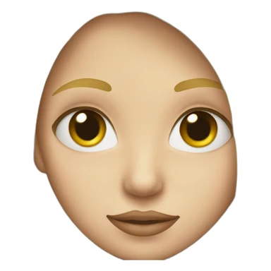 Blonde girl with a beak sticker