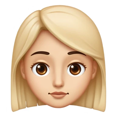 Face giving a side eye sticker