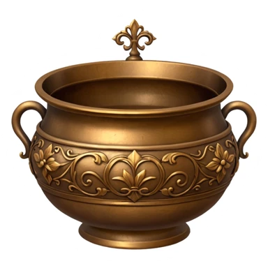 bronze monk alms bowl sticker