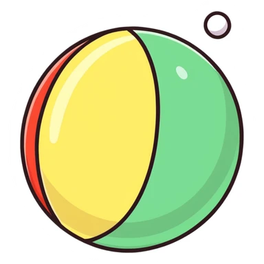 Squeeze ball sticker