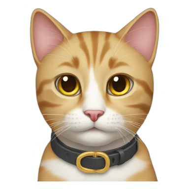 Cat with a collar  sticker