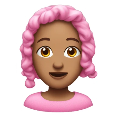 Pink Christmas emojis sticker