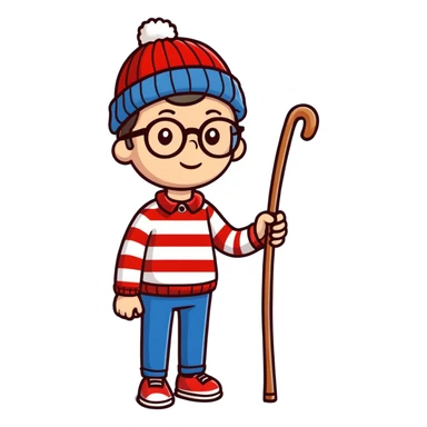 Where’s Waldo  sticker
