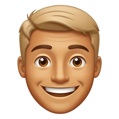 man smile , view from angle 30 degree sticker