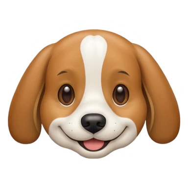Beagle with a smile sticker