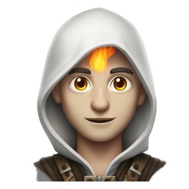 Pyromancer white skin sticker